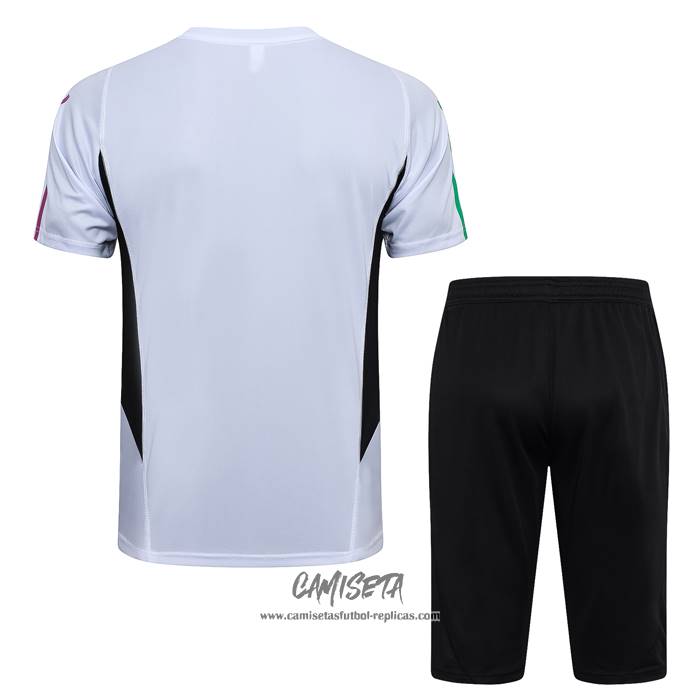 Chandal del Bayern Munich 2023-2024 Manga Corta Blanco - Pantalon Corto